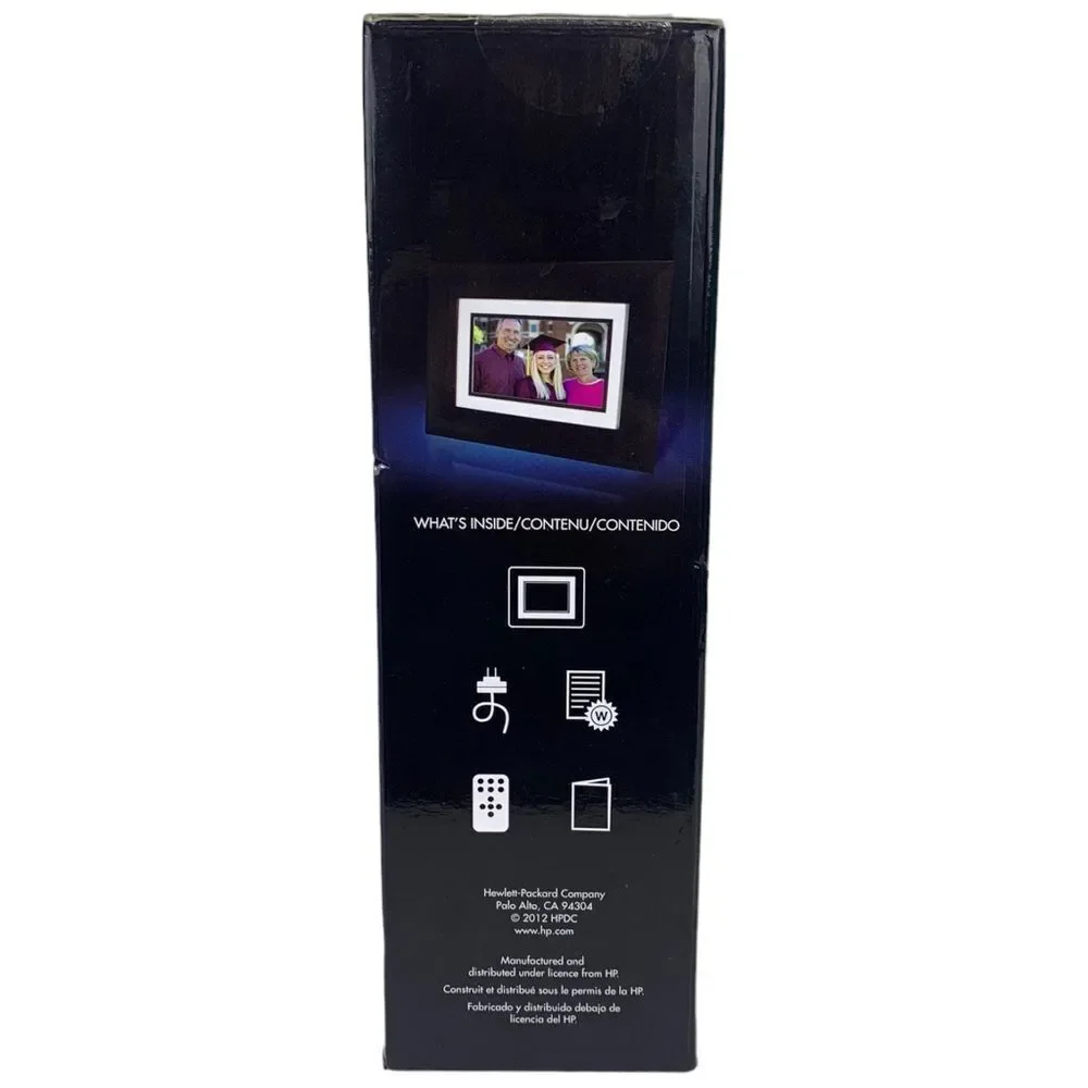 HP 7” Digital Picture Frame DF730V1 800 Pictures NEW Open Box Tested
